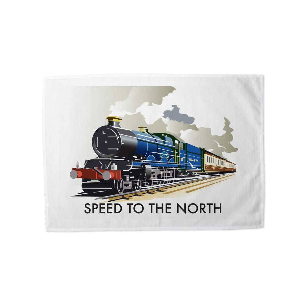 Speed to the North Tea Towel