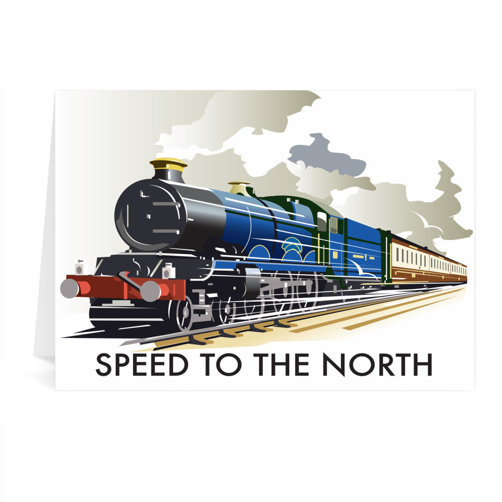 Speed to the North Greeting Card 7x5