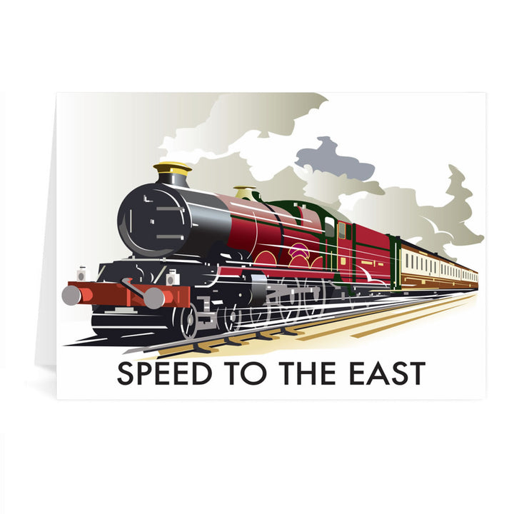 Speed to the East Greeting Card 7x5