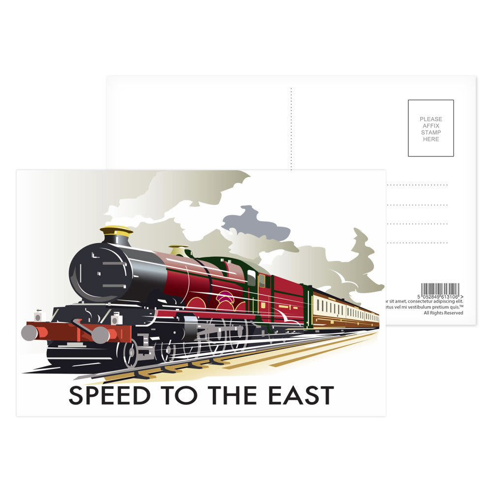 Speed to the East Postcard Pack