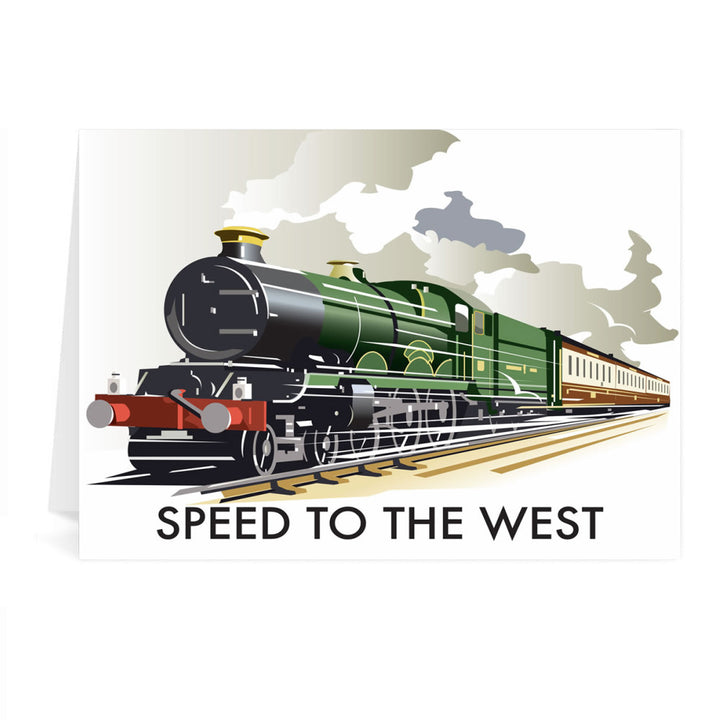 Speed to the West Greeting Card 7x5