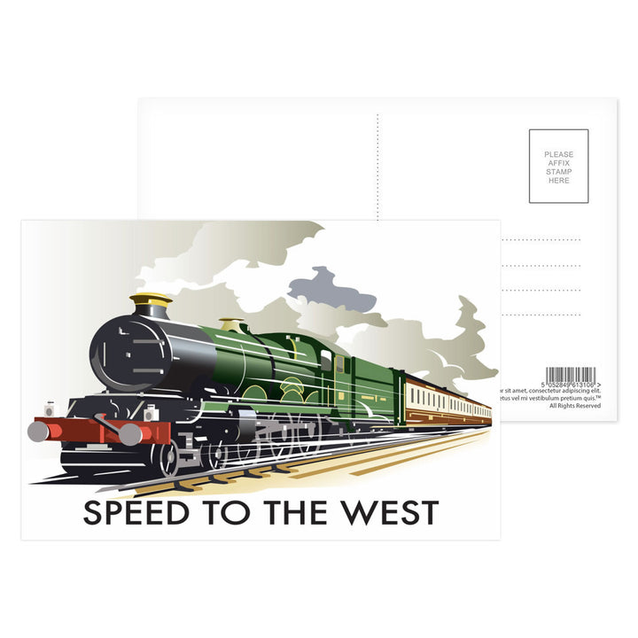 Speed to the West Postcard Pack