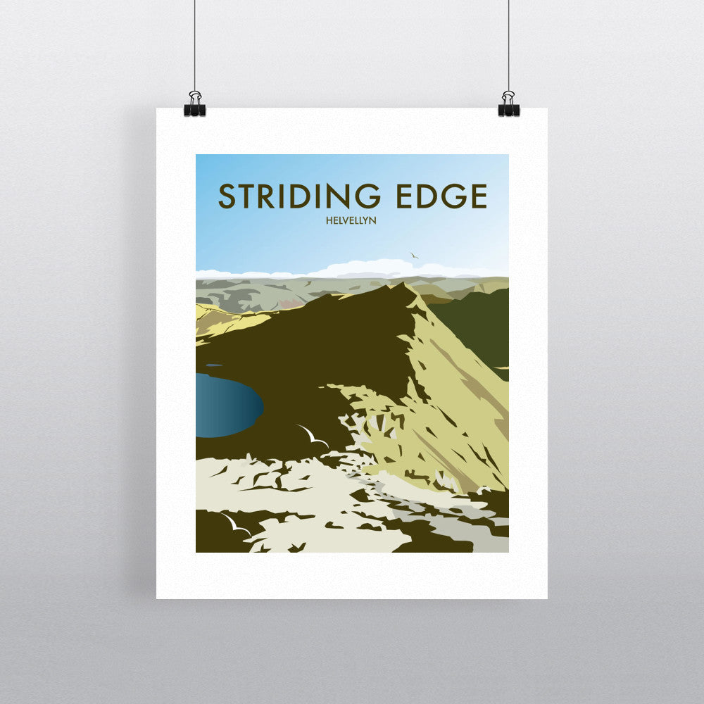Striding Edge Line Drawing Striding Edge, Helvellyn - Fine Art Print – Love Your Location