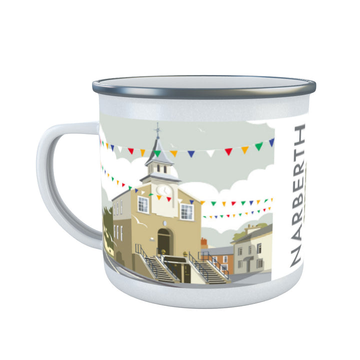 Narberth, South Wales Enamel Mug