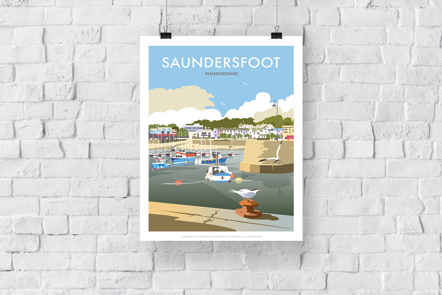 Saundersfoot, South Wales - Art Print