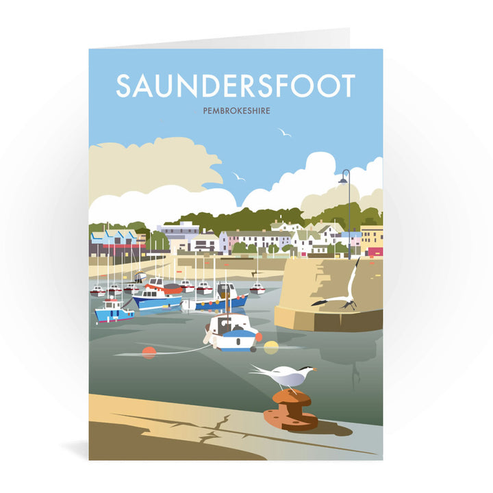 Saundersfoot, South Wales Greeting Card 7x5