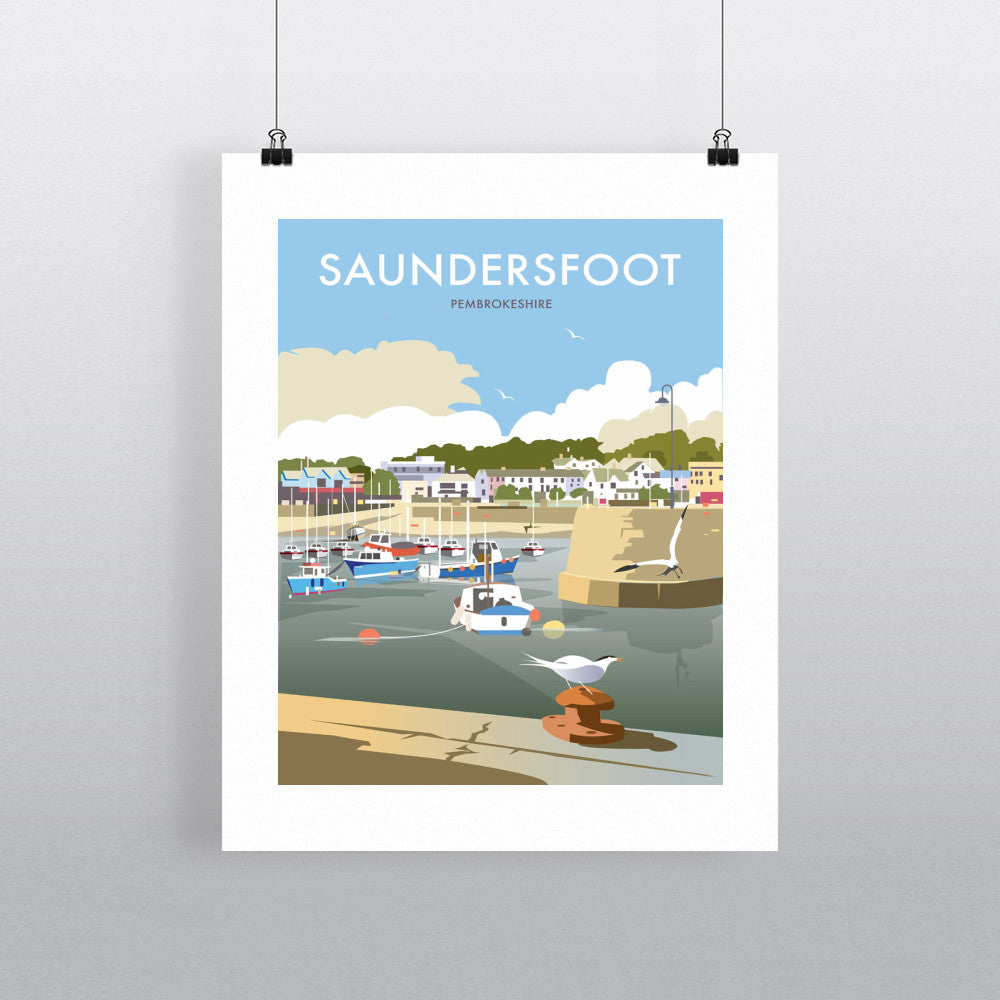 Saundersfoot, South Wales Fine Art Print
