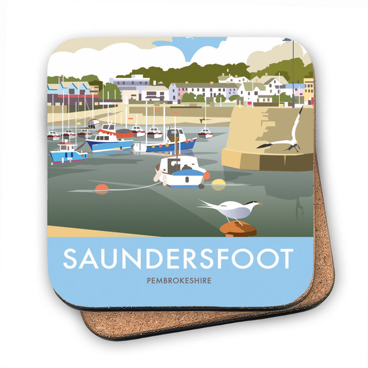 Saundersfoot, South Wales MDF Coaster