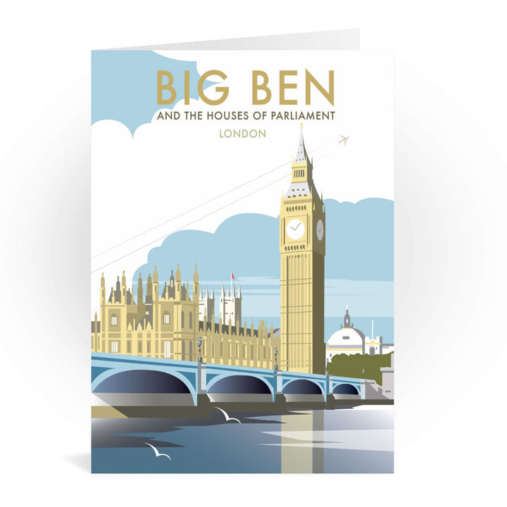 Big Ben and the Houses of Parliament Greeting Card 7x5