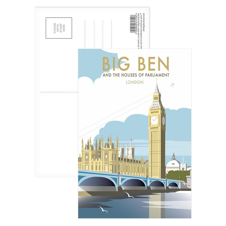Big Ben and the Houses of Parliament Postcard Pack