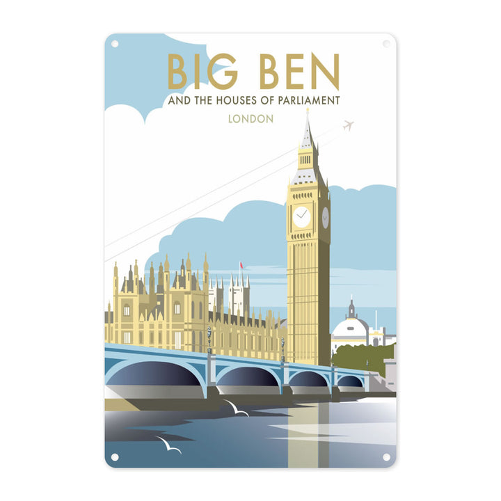 Big Ben and the Houses of Parliament Metal Sign