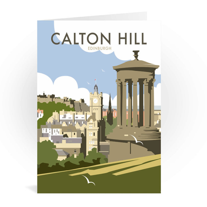 Calton Hill, Edinburgh Greeting Card 7x5