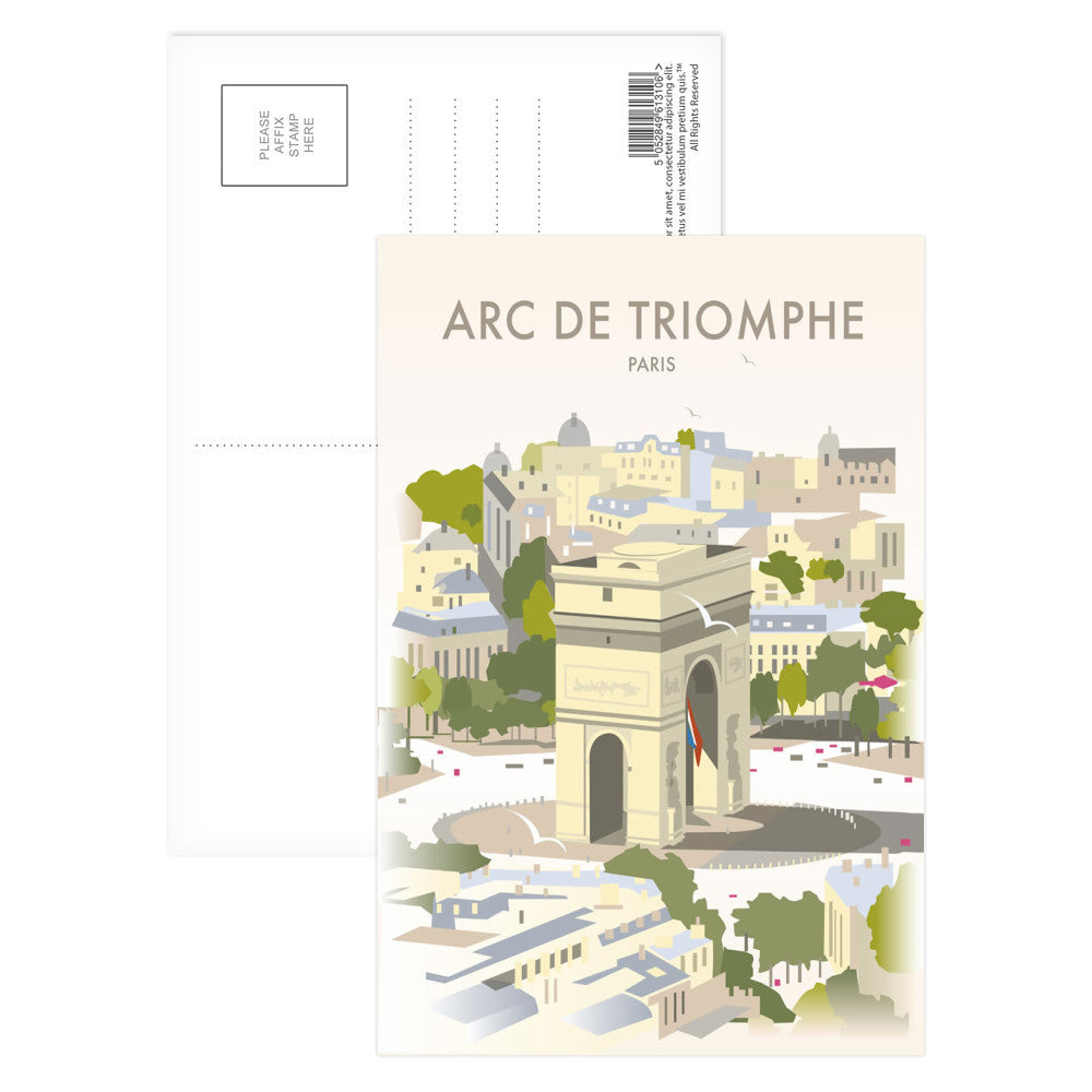Arc De Triomphe, Paris Postcard Pack