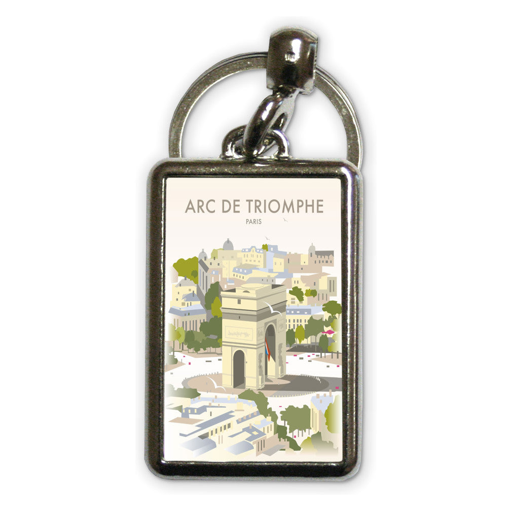 Arc De Triomphe, Paris Metal Keyring