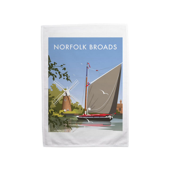 The Norfolk Broads Tea Towel