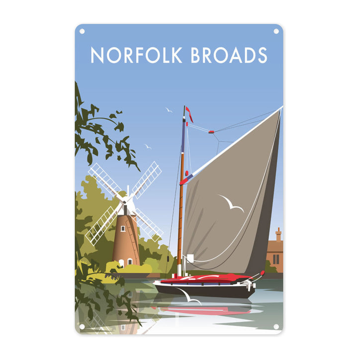 The Norfolk Broads Metal Sign