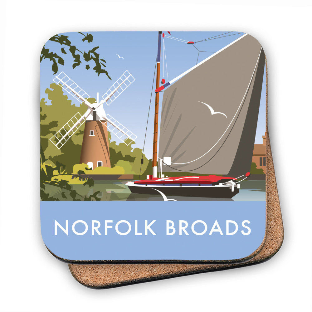 The Norfolk Broads MDF Coaster