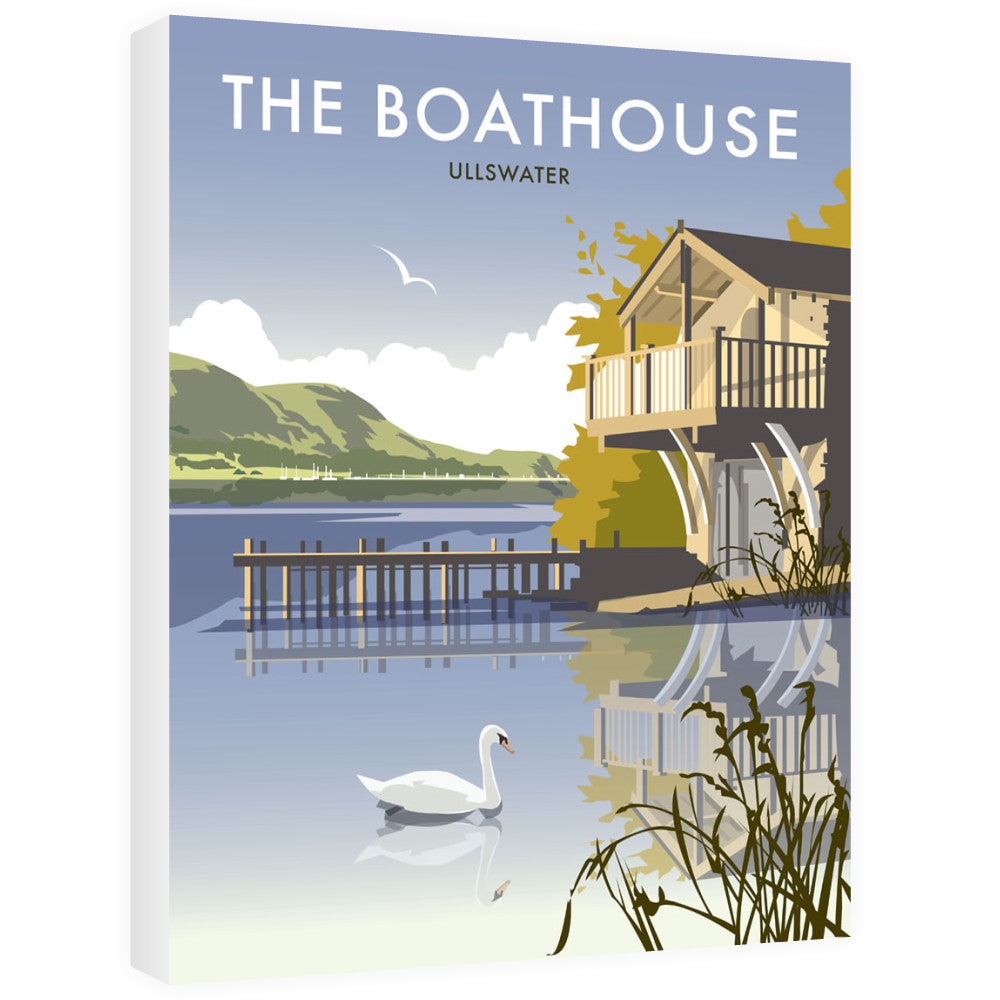 The Boathouse, Ullswater Canvas