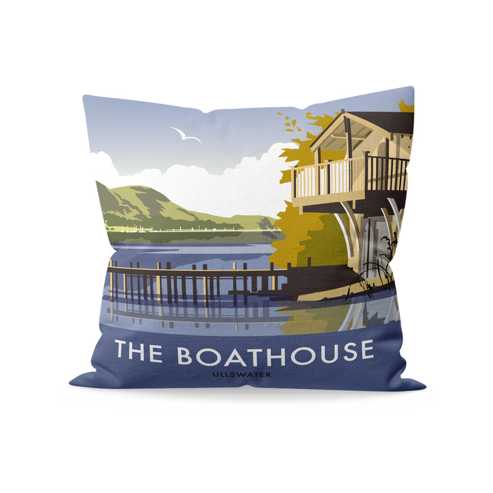 The Boathouse, Ullswater Fibre Filled Cushion