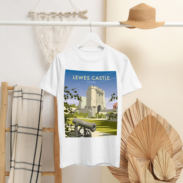 Lewes Castle T-Shirt by Dave Thompson