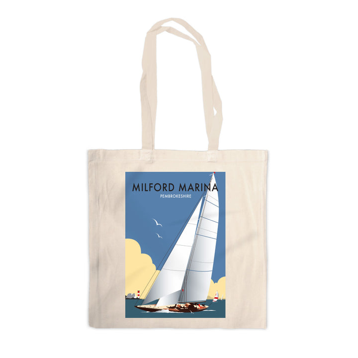 Milford Marina, South wales Canvas Tote Bag