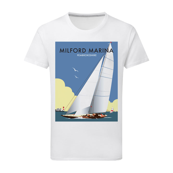 Milford Marina T-Shirt by Dave Thompson