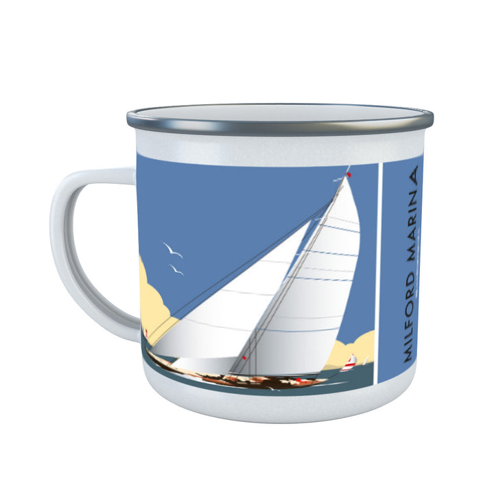 Milford Marina, South wales Enamel Mug