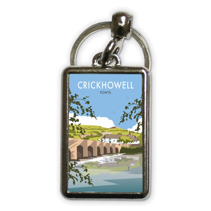 Crickhowell, South Wales Metal Keyring