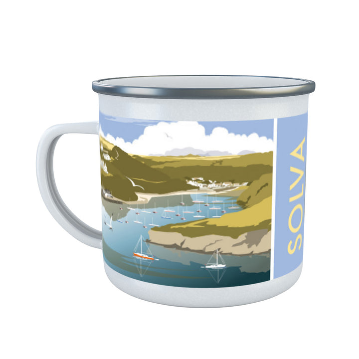 Solva, South Wales Enamel Mug