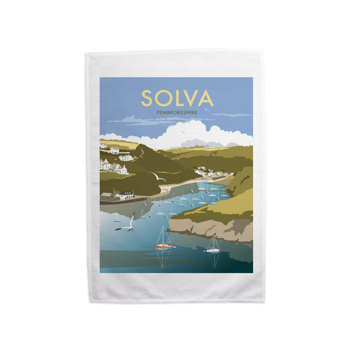 Solva, South Wales Tea Towel