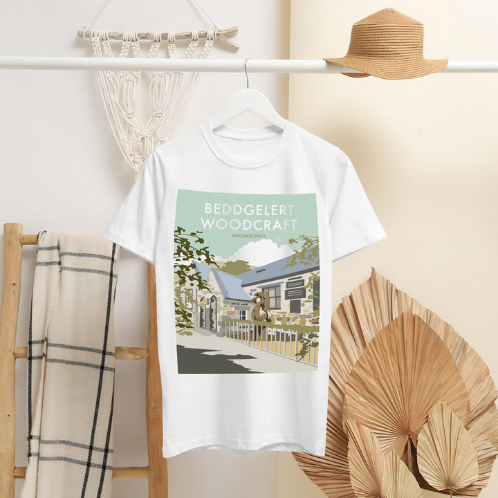 Beddgelert Woodcraft T-Shirt by Dave Thompson