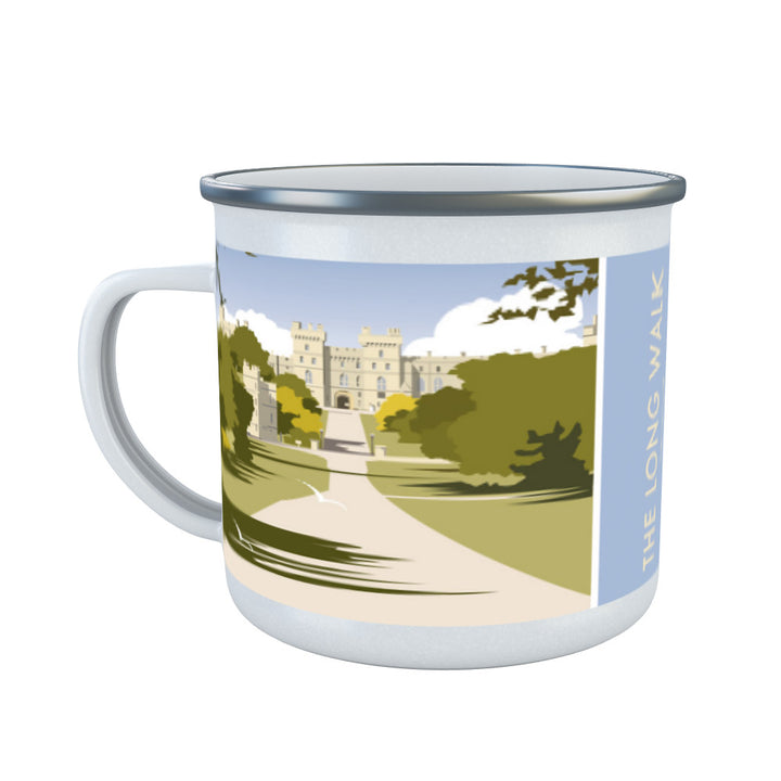 The Long Walk, Windsor Castle Enamel Mug