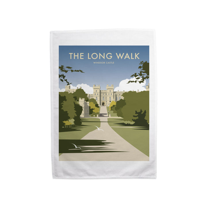 The Long Walk, Windsor Castle Tea Towel