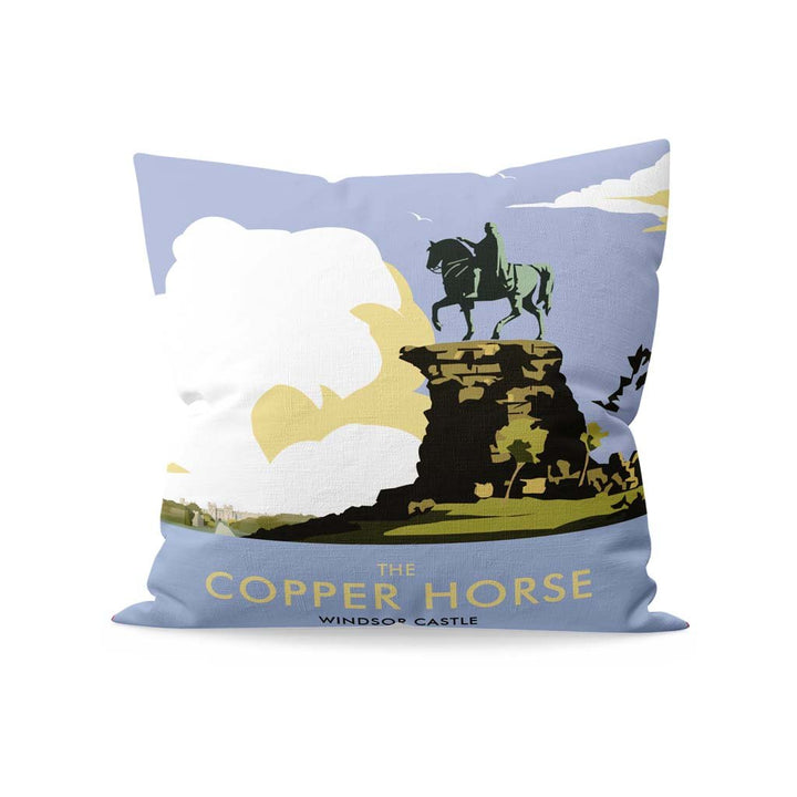 The Copper Horse, Windsor Castle Fibre Filled Cushion