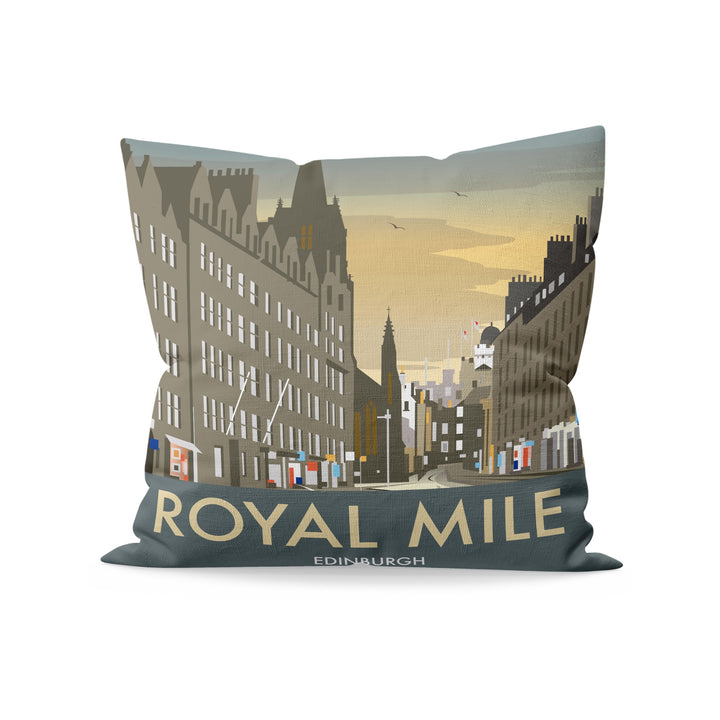 Royal Mile, Edinburgh Fibre Filled Cushion
