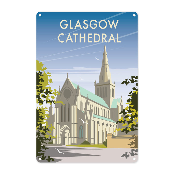 Glasgow Cathedral Metal Sign