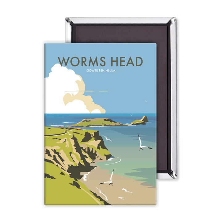 Worms Head, Gower Peninsula Magnet