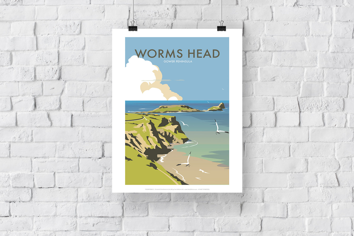 Worms Head, Gower Peninsula - Art Print