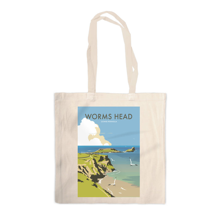 Worms Head, Gower Peninsula Canvas Tote Bag