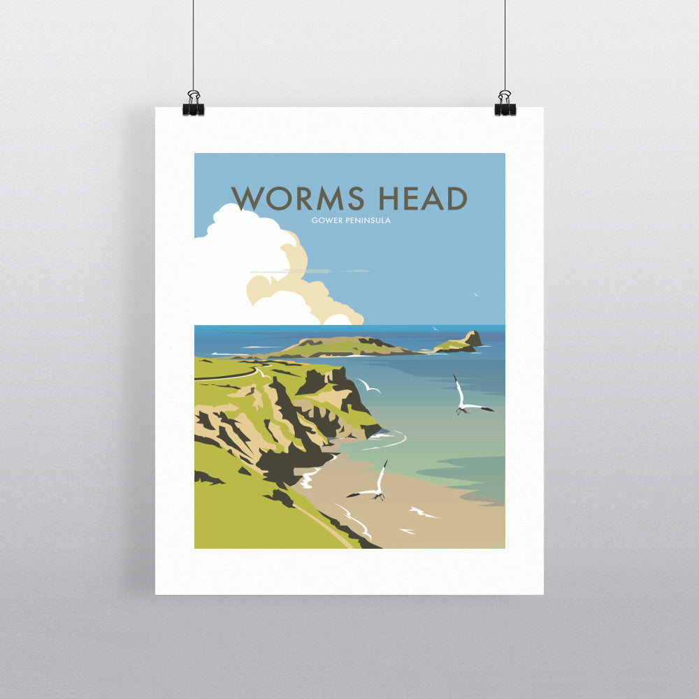 Worms Head, Gower Peninsula - Art Print