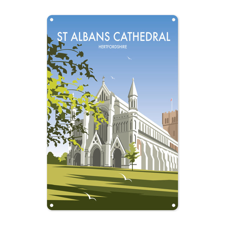 St Albans Cathedral Metal Sign
