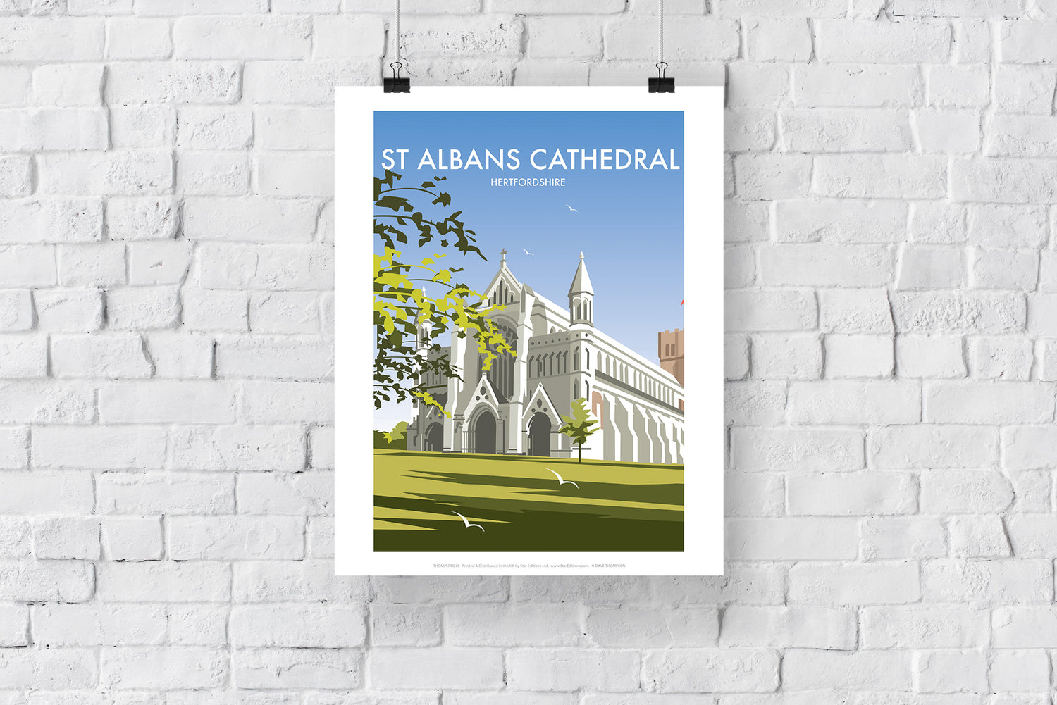 St Albans Cathedral - Art Print