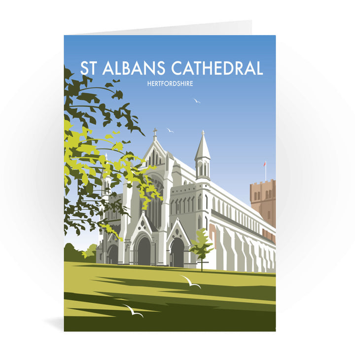 St Albans Cathedral Greeting Card 7x5
