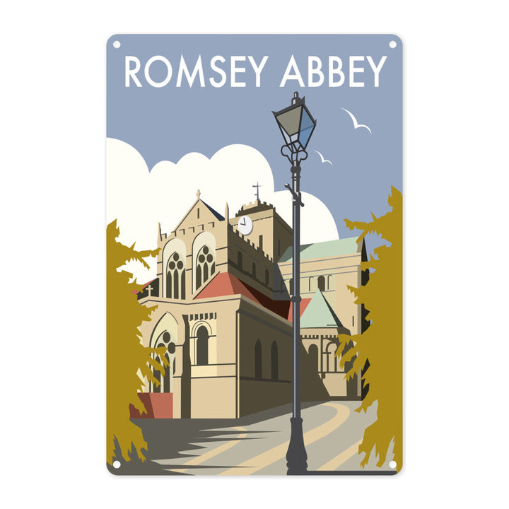 Romsey Abbey Metal Sign