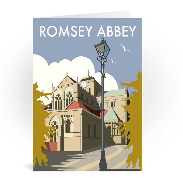 Romsey Abbey Greeting Card 7x5