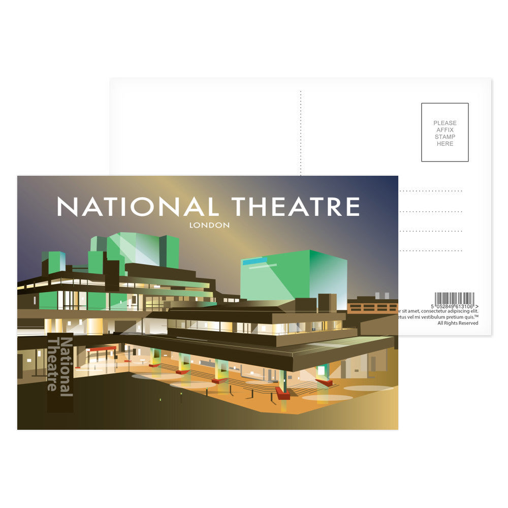 The National Theatre, London Postcard Pack