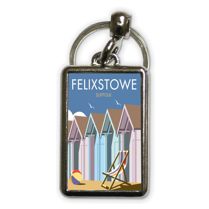 Felixstowe, Suffolk Metal Keyring