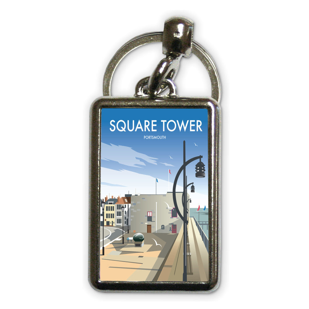 Square Tower, Portsmouth Metal Keyring