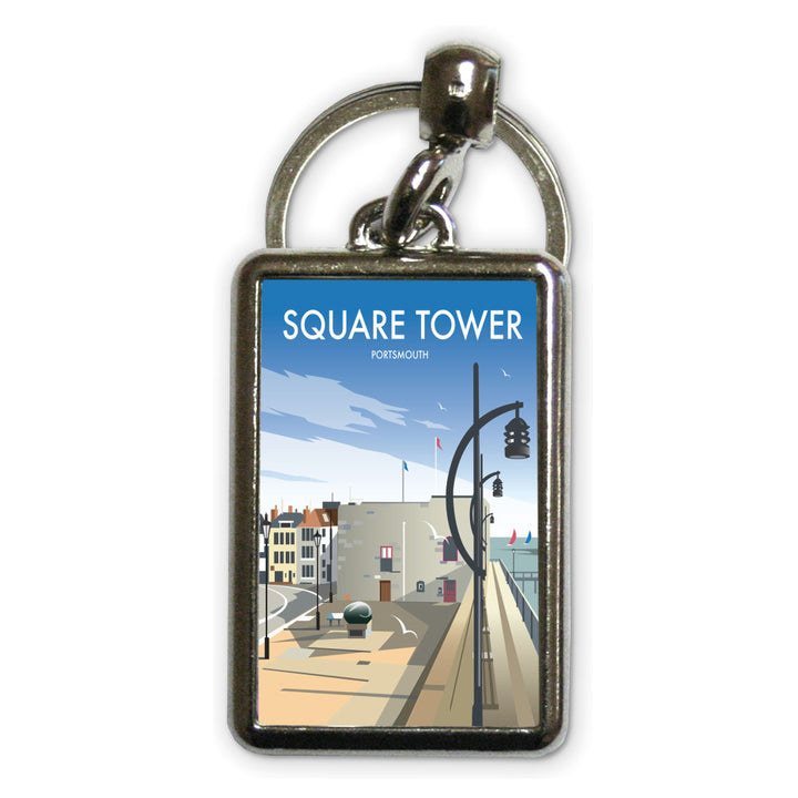 Square Tower, Portsmouth Metal Keyring