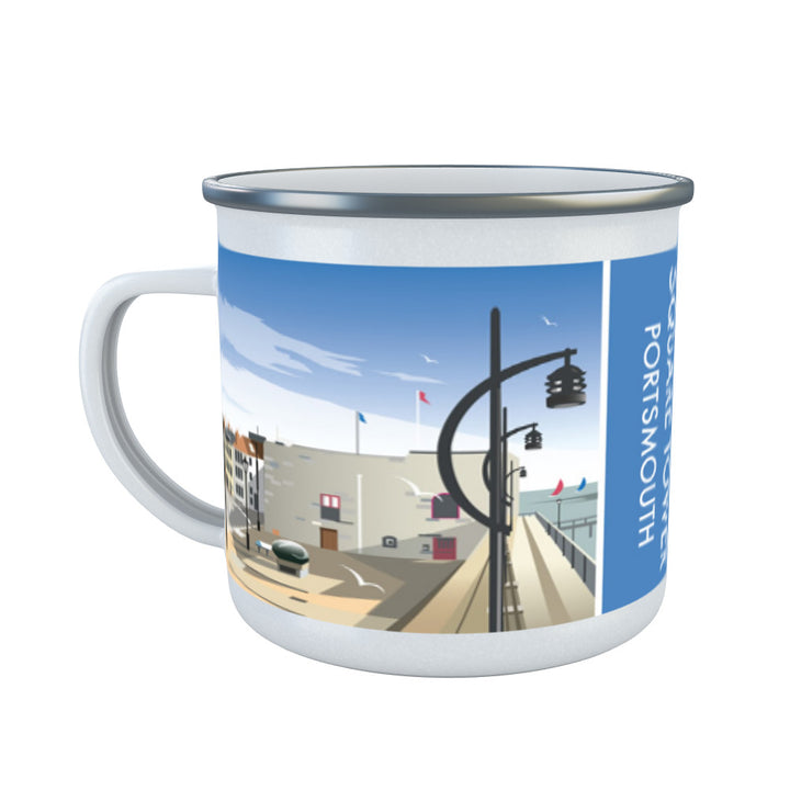 Square Tower, Portsmouth Enamel Mug